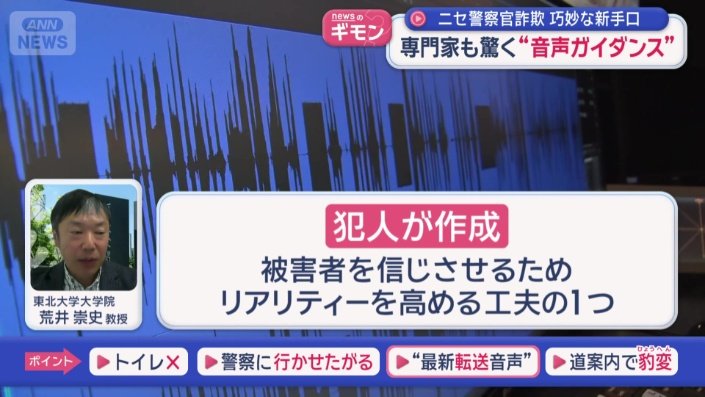 機械音声の正体は…?