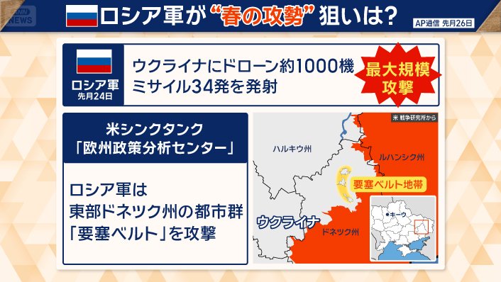 ロシア軍が“春の攻勢”狙いは?