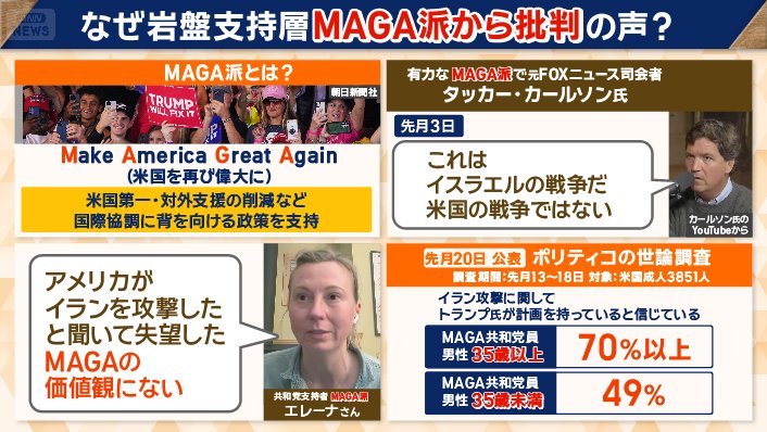 岩盤支持層MAGA派から批判