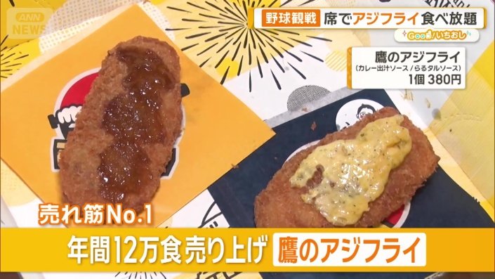 鷹のアジフライ