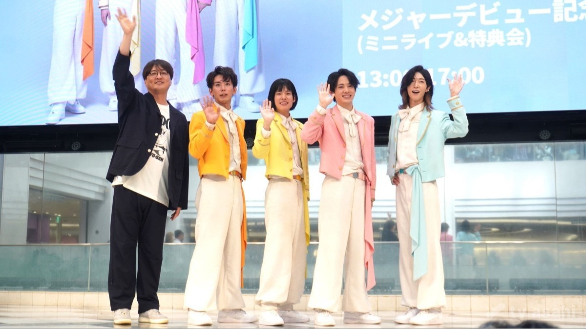 【エンタメ取材現場】「モナキ」サカイJr.、ケンケン、おヨネ、じん、「純烈」酒井一圭　メジャーデビュー記念イベント