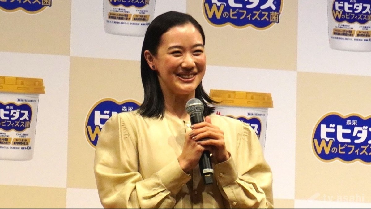 蒼井優、夫の実家に娘と行き「楽しい時間を過ごせている」