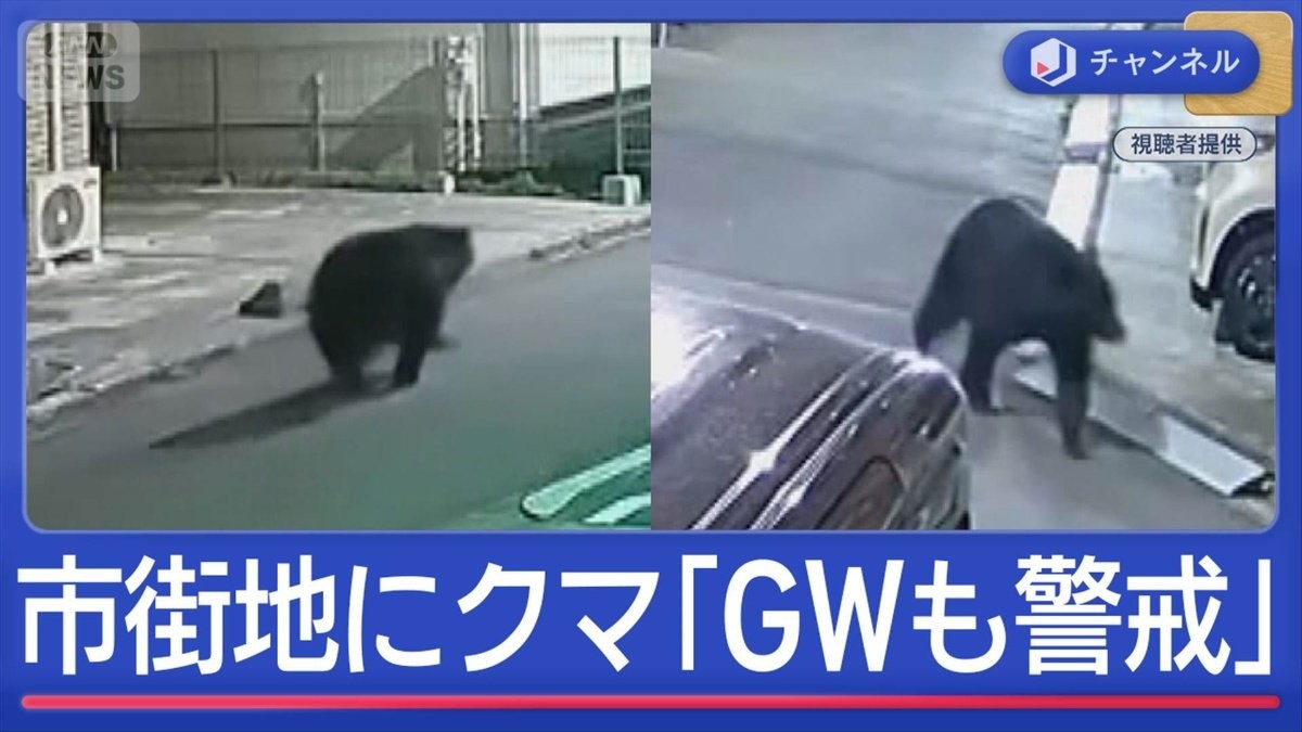 住民騒然“市街地にクマ” 専門家「GWも警戒」