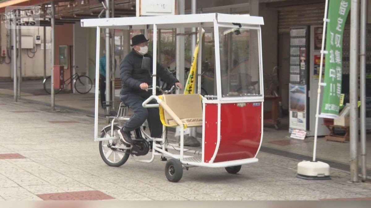 高齢団地の“買い物困難者”を無料で送迎 運転手も高齢者 三輪自転車で
