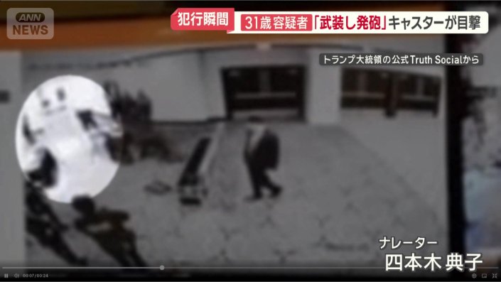 防犯カメラの映像