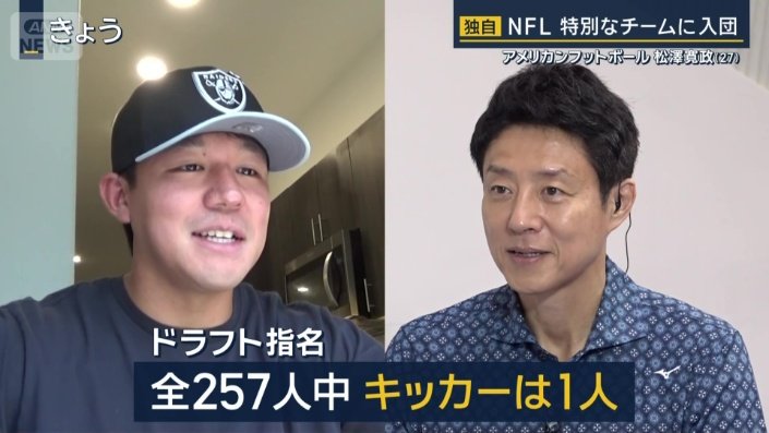 ドラフト指名の全257人中キッカーは1人