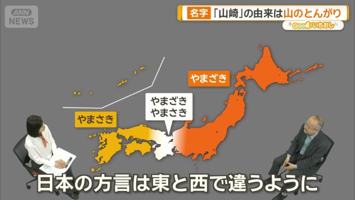 東と西で読み方が違う