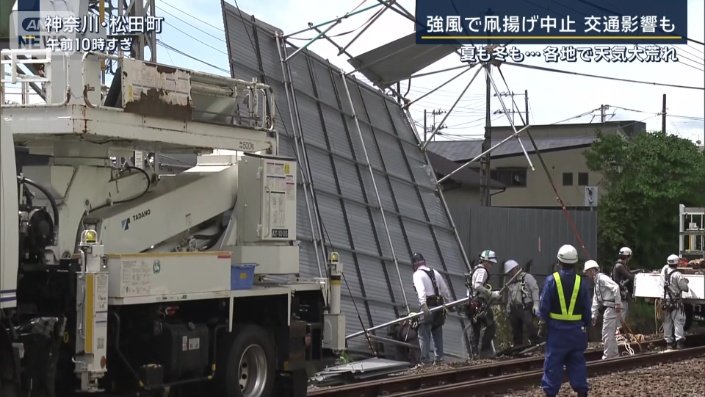 線路に金属板