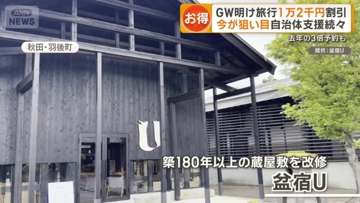 蔵屋敷だった宿泊施設「盆宿U」