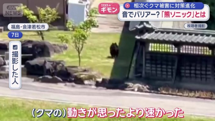 画面奥の茂みの方向へ