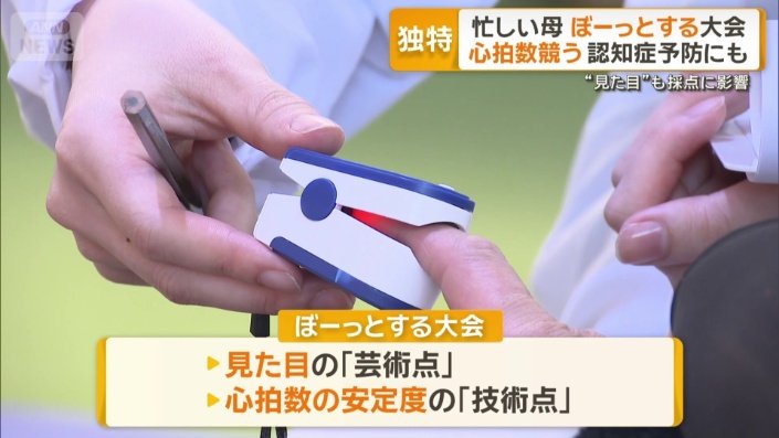 見た目と心拍数の安定度で競う