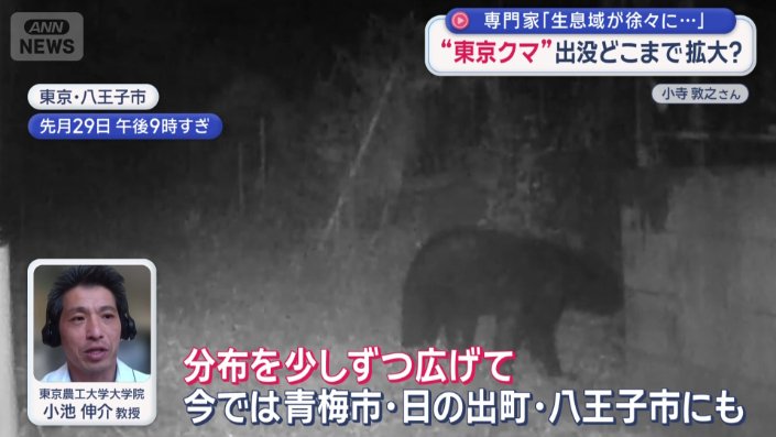 「クマが生息する場所が徐々に拡大している」