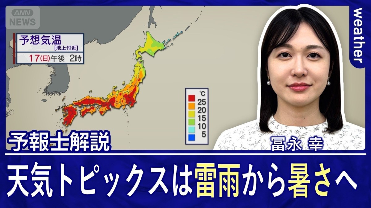 週末は暑さレベルアップで真夏日続出　夏支度を