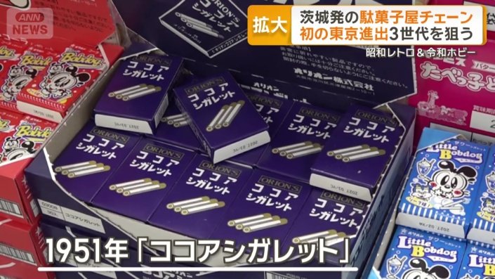茨城発の駄菓子屋チェーン 初の東京進出 昭和レトロ＆令和ホビーで“3