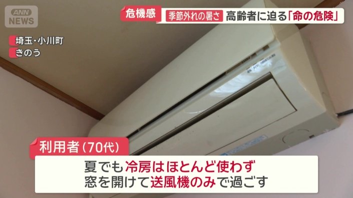 夏でも冷房はほとんど使わないという