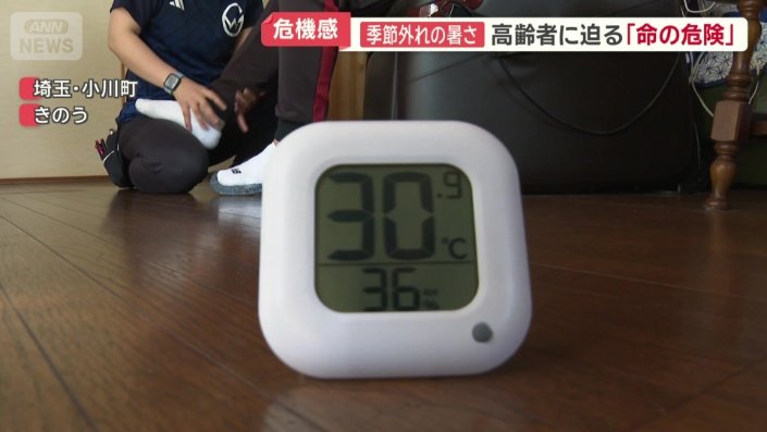 室温は30℃