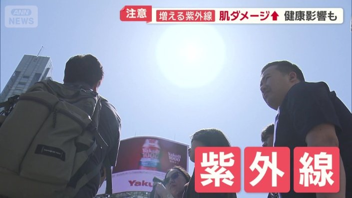 地表に届く紫外線量は年々増加