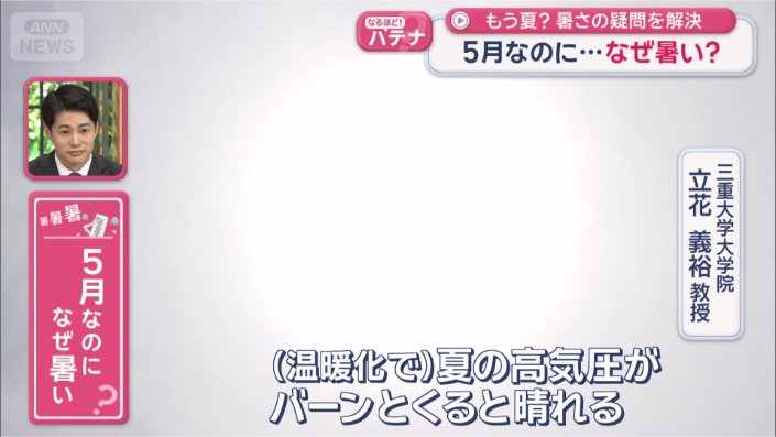 なぜこんなに早く暑くなる？