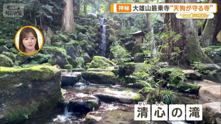 清心の滝を見て心を清めれば進める