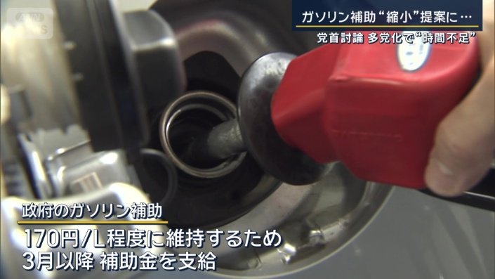ガソリン補助