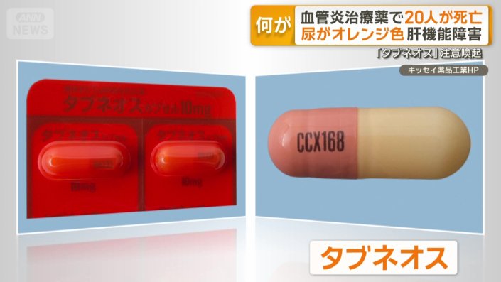 血管炎の治療薬「タブネオス」