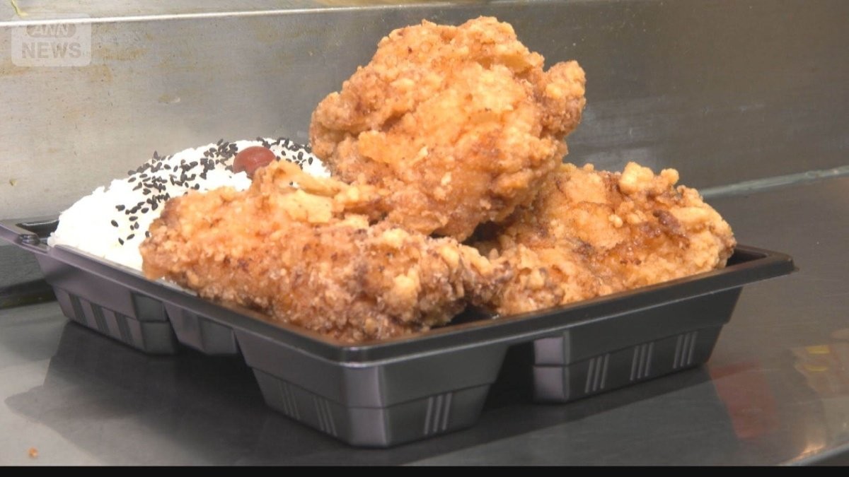 外国産鶏肉が高騰　国産と同じ価格水準に　特大から揚げ弁当がピンチ
