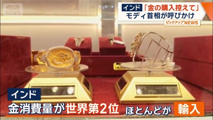 金の消費量が世界第2位