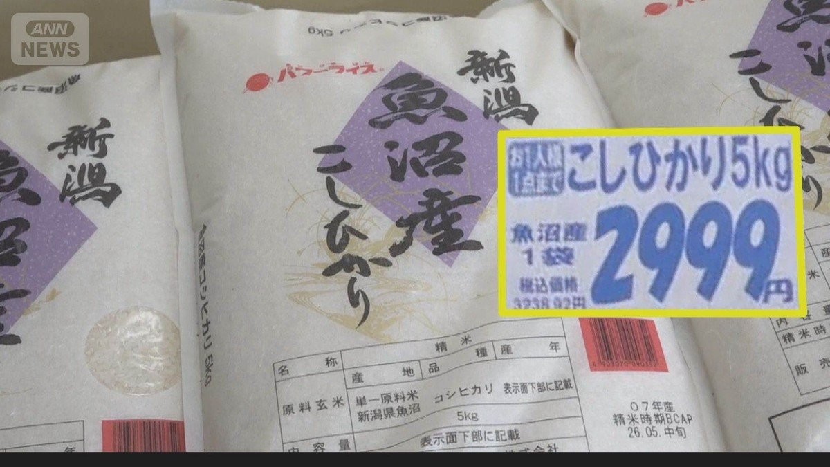 コメ“下落傾向”銘柄米が税抜き2000円台も　クマ出没で田植えピンチ！
