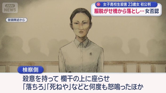 女子高校生を欄干の上に座らせて…