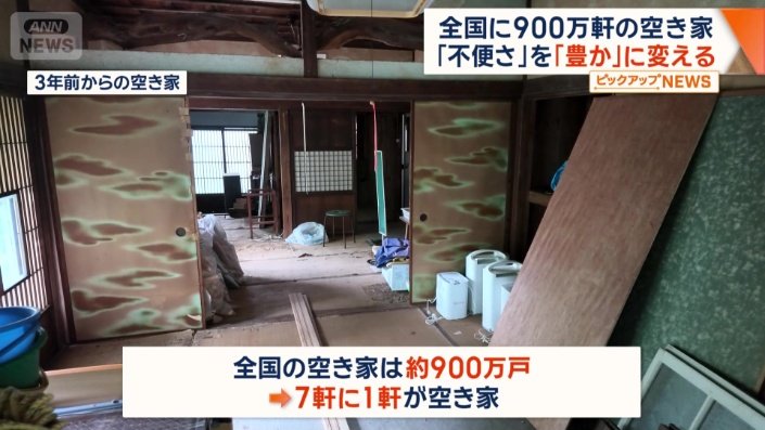 全国の空き家はおよそ900万戸