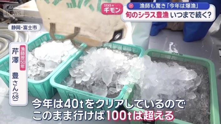 このまま行けば100トンは超える