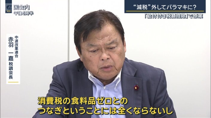 中道改革連合 赤羽一嘉税調会長
