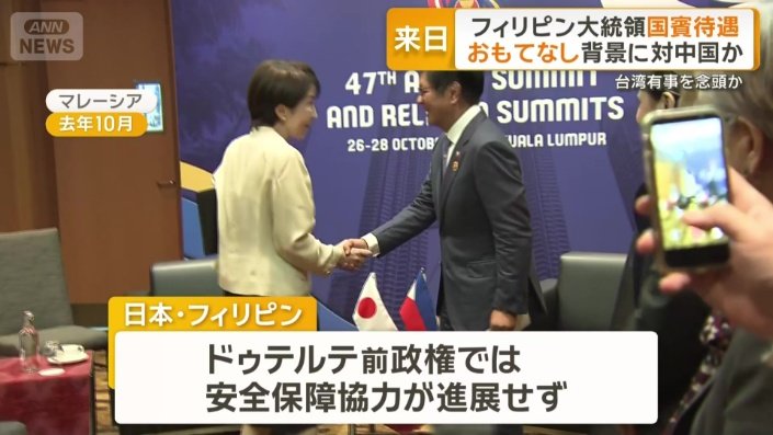 ドゥテルテ前政権では安全保障協力が進展せず