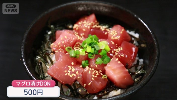 ワンコイングルメ「マグロ漬け丼」