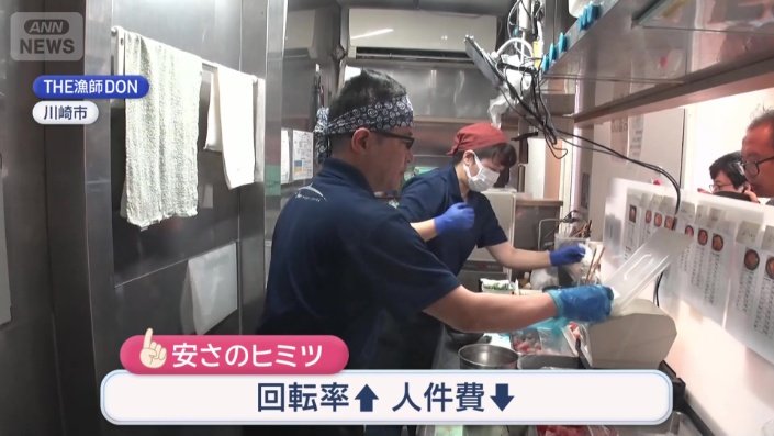 料理提供まで30秒かからない