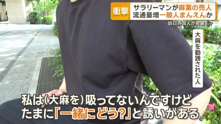 大麻を勧誘された人