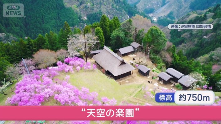 標高750メートルから望む「天空の楽園」