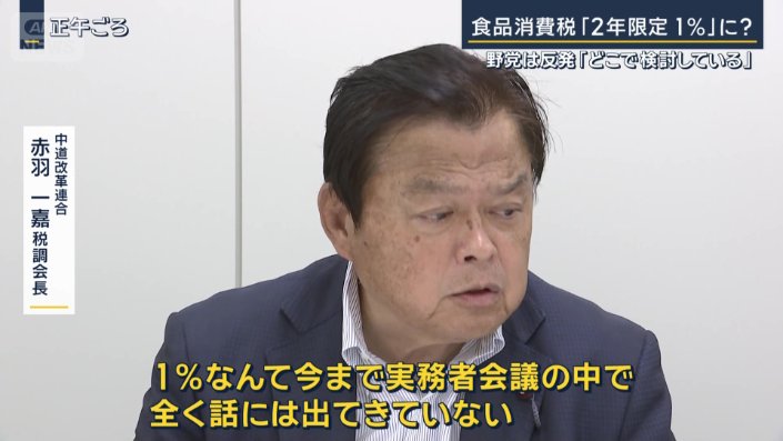中道改革連合 赤羽一嘉税調会長