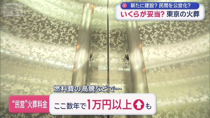 ここ数年で火葬料金は1万以上値上がり