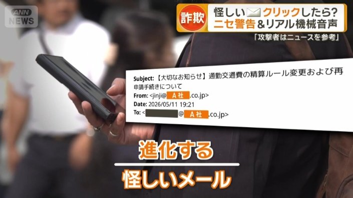 進化する怪しいメール