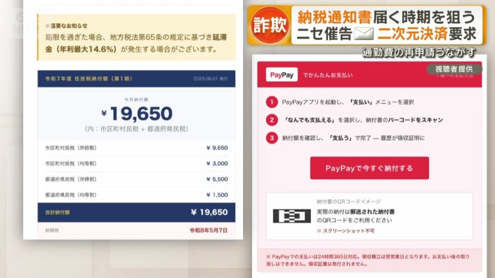「市区町村役場 住民税納付催告通知」