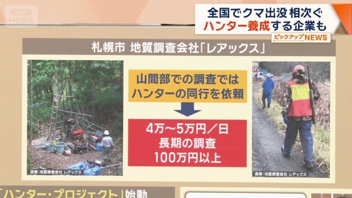 ハンターを自社で養成する取り組みを始めた企業