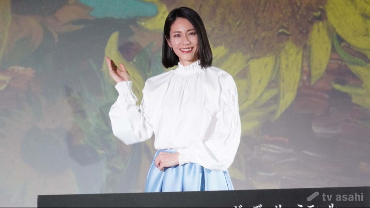 松下奈緒、世界的デジタルアートブランドが初上陸！ゴッホの名作に囲まれ「アート欲が湧く」