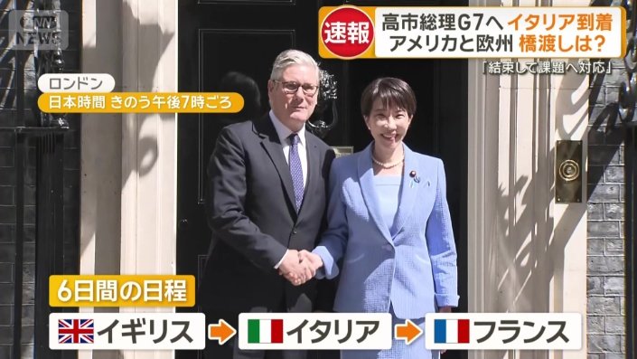 6日間の日程で各国を訪問