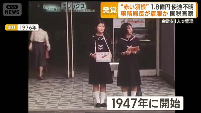 1947年に開始の赤い羽根共同募金