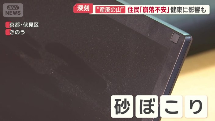 至る所に砂ぼこり