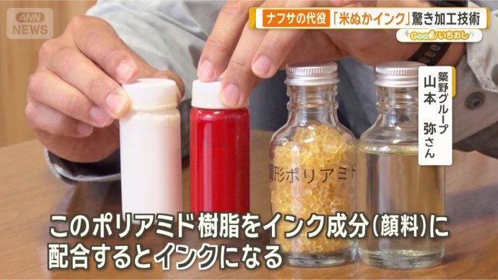 印刷用インクの原材料へ