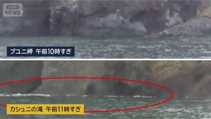 岩に打ちつける波
