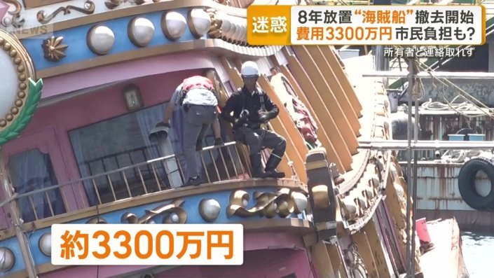撤去費用およそ3300万円