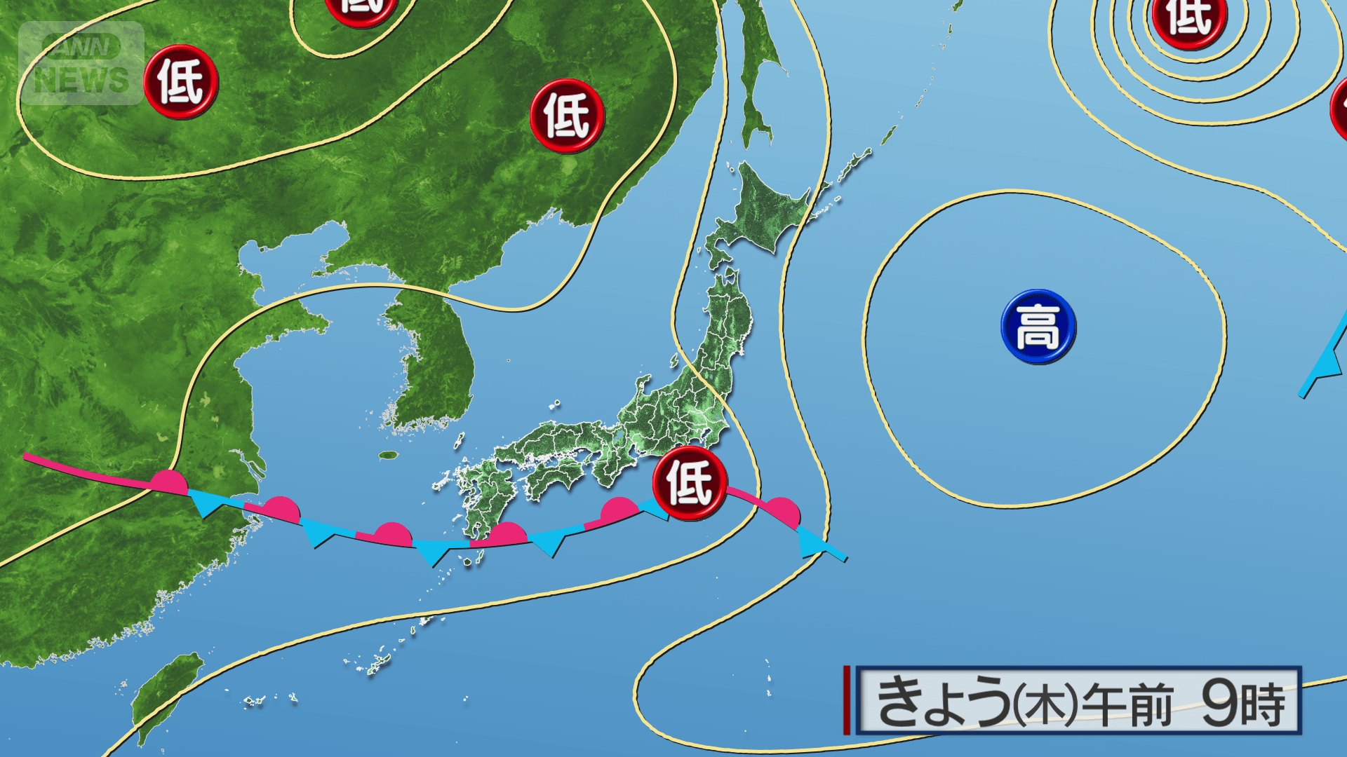 前線停滞!九州や奄美で大雨警戒 関東も梅雨空